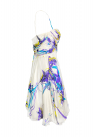 Versace Jeans Couture White Printed Dress