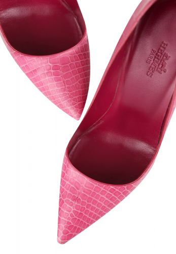 Туфли Hermès из кожи крокодила