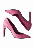 Hermès Crocodile Leather Heel Shoes