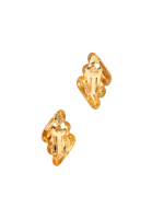Christian Dior Gold Clip-On Earrings