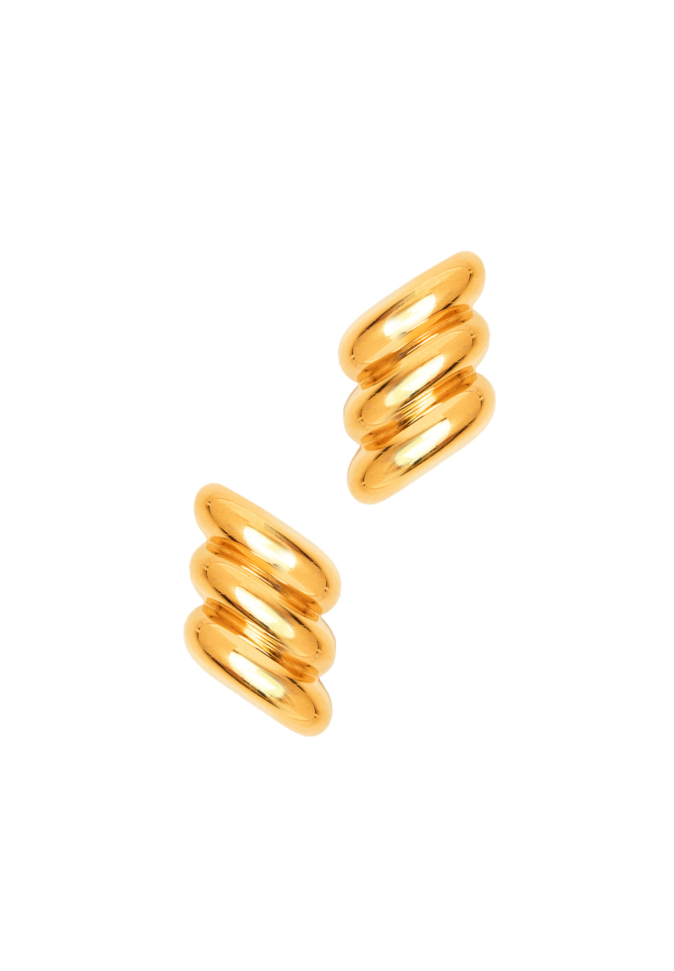 Christian Dior Gold Clip-On Earrings
