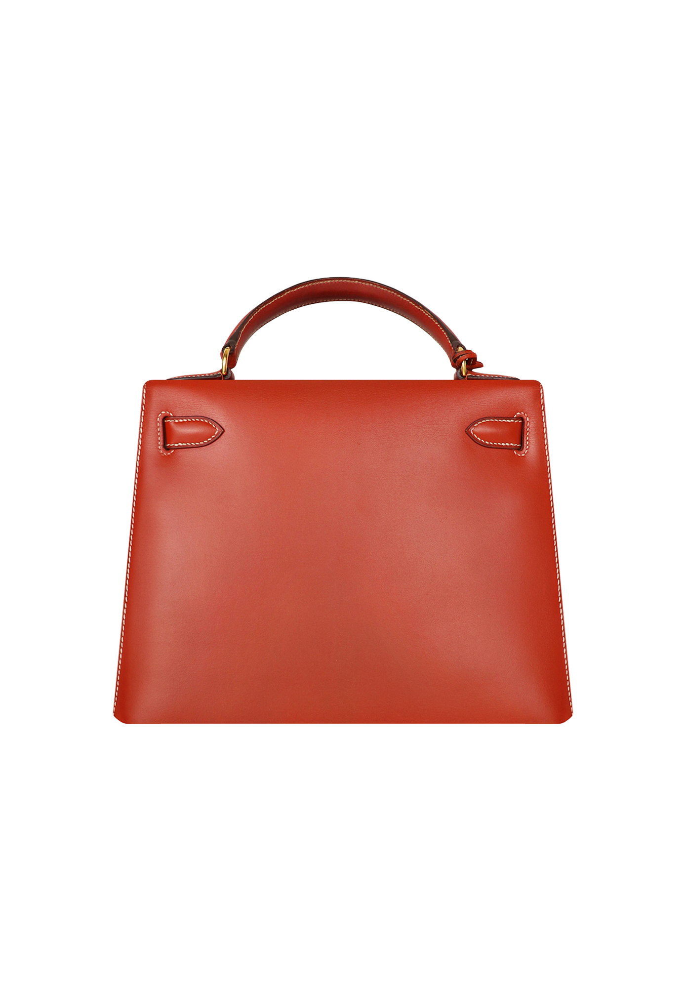 Hermès Kelly 28 Sellier Brique Box Bag
