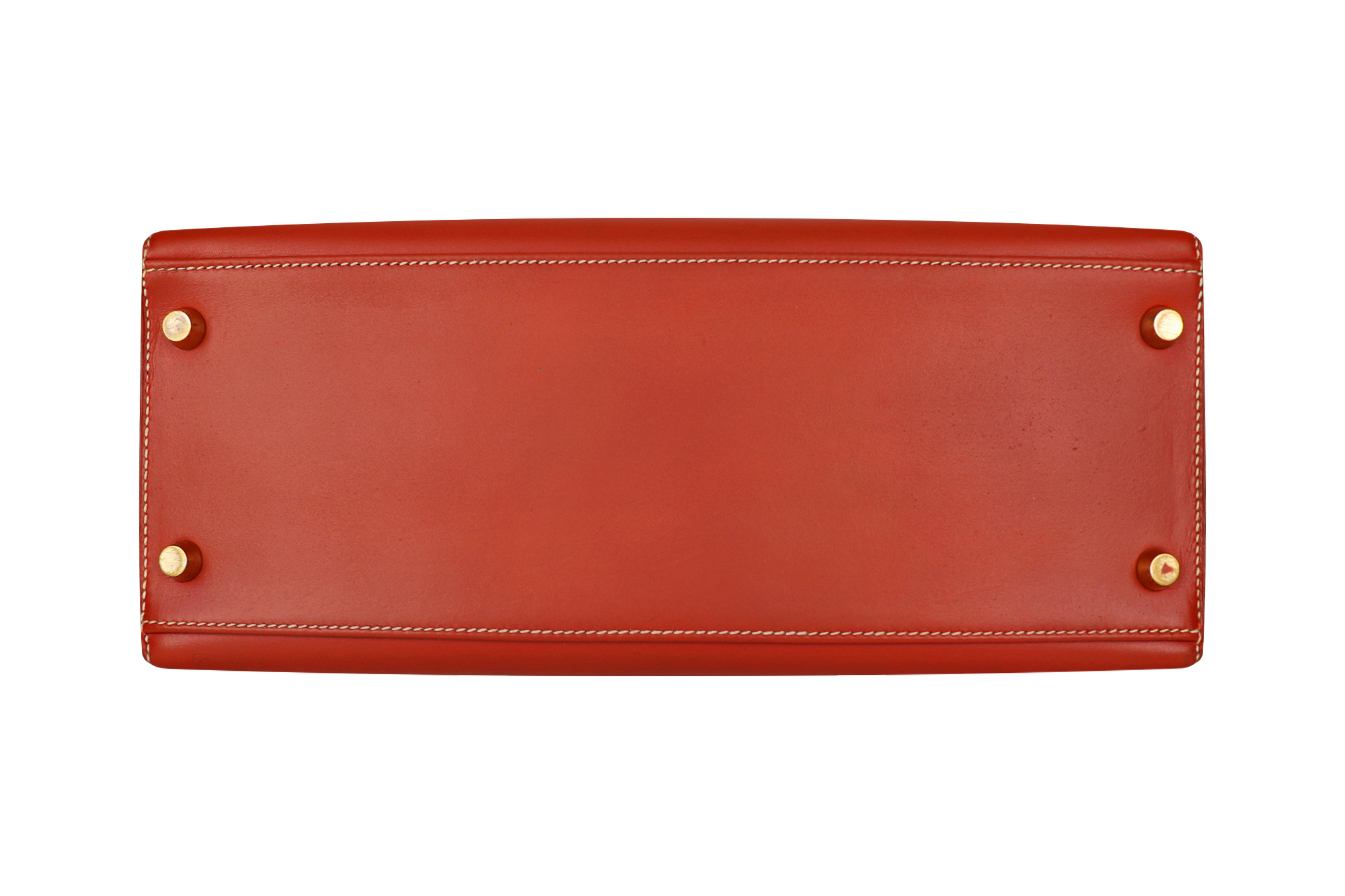 Hermès Kelly 28 Sellier Brique Box Bag