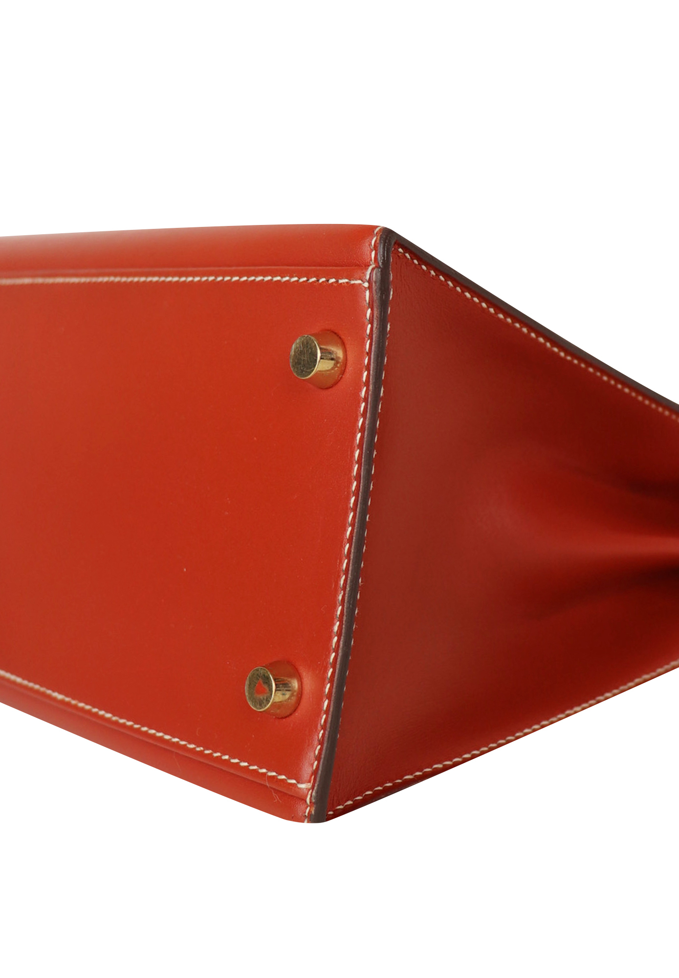 Hermès Kelly 28 Sellier Brique Box Bag