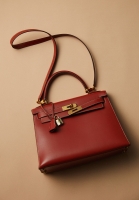 Hermès Kelly 28 Sellier Brique Box Bag