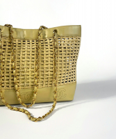 Chanel Beige Wicker Bag