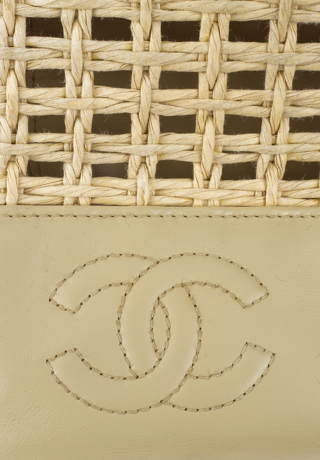 Chanel Beige Wicker Bag