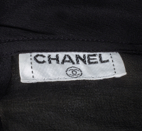 Chanel Black Bow Blouse