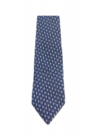 Hermès Logo Silk Tie
