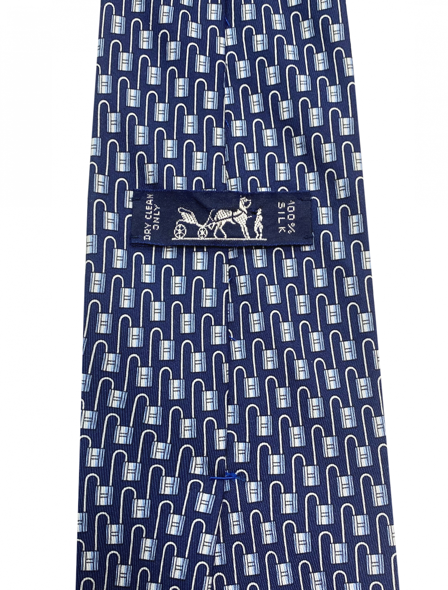 Hermès Logo Silk Tie