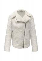 Brunello Cucinelli Goat Fur Biker Jacket