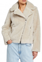 Brunello Cucinelli Goat Fur Biker Jacket