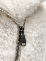 Brunello Cucinelli Goat Fur Biker Jacket