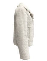 Brunello Cucinelli Goat Fur Biker Jacket