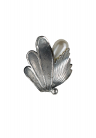 Botticelli Vintage Silver Clip-On Earrings with Pearls