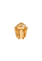 Christian Dior Gold Clip-On Earrings With Crystals