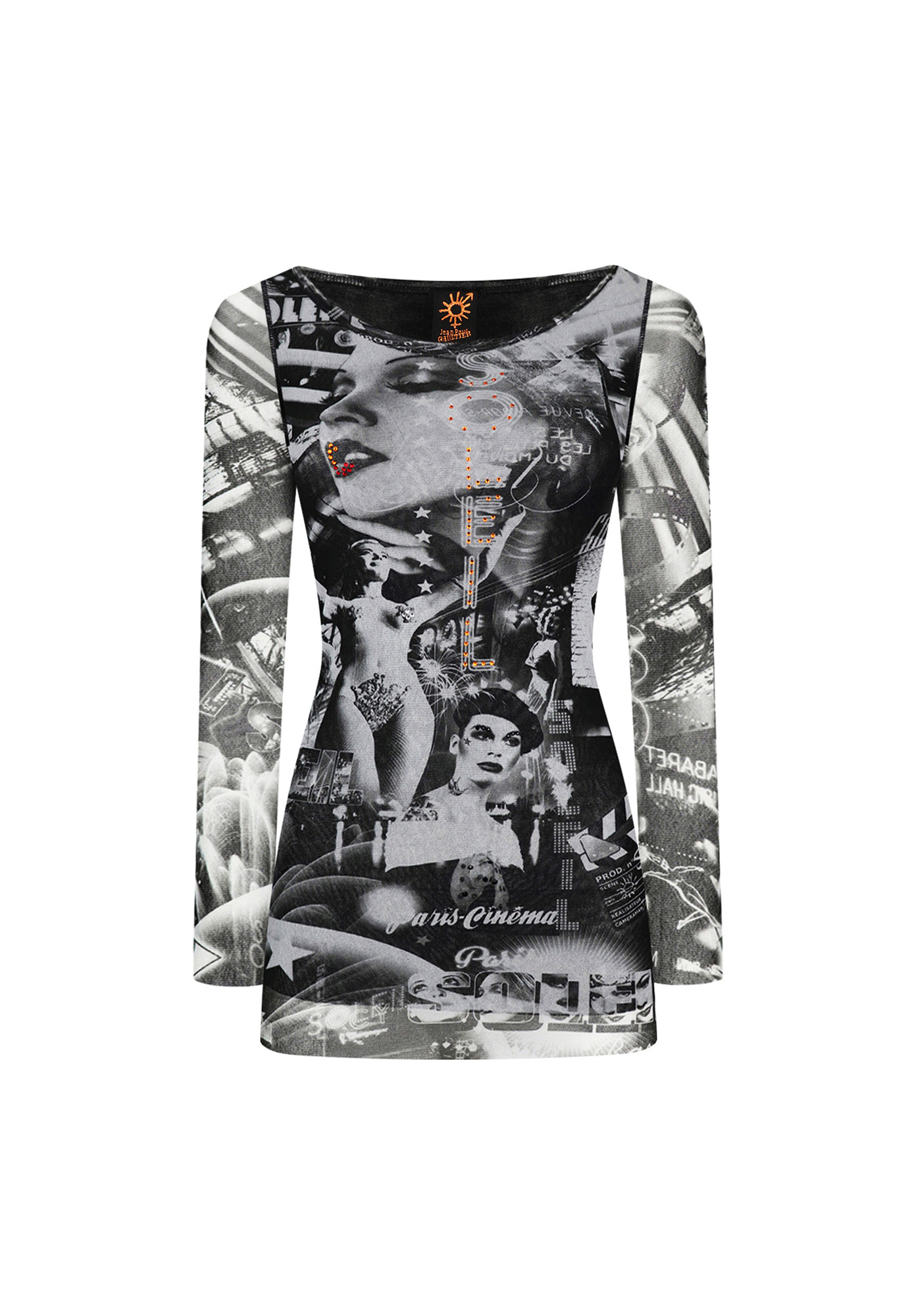 Jean Paul Gaultier Elongated Printed Top