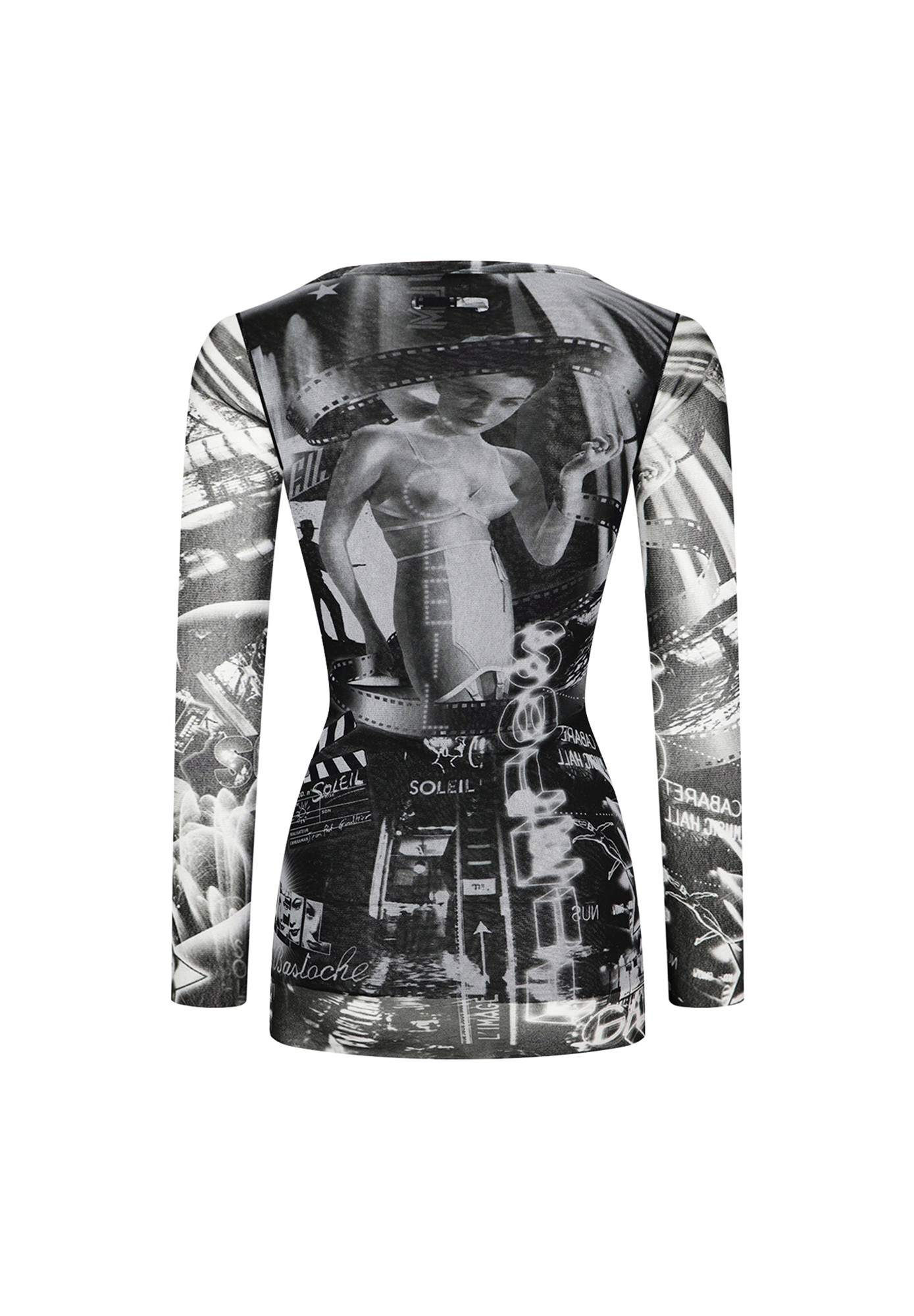Jean Paul Gaultier Elongated Printed Top