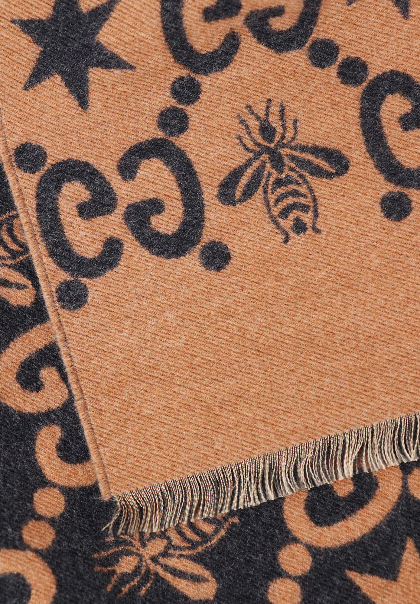 Gucci Double-sided Scarf With Monograms