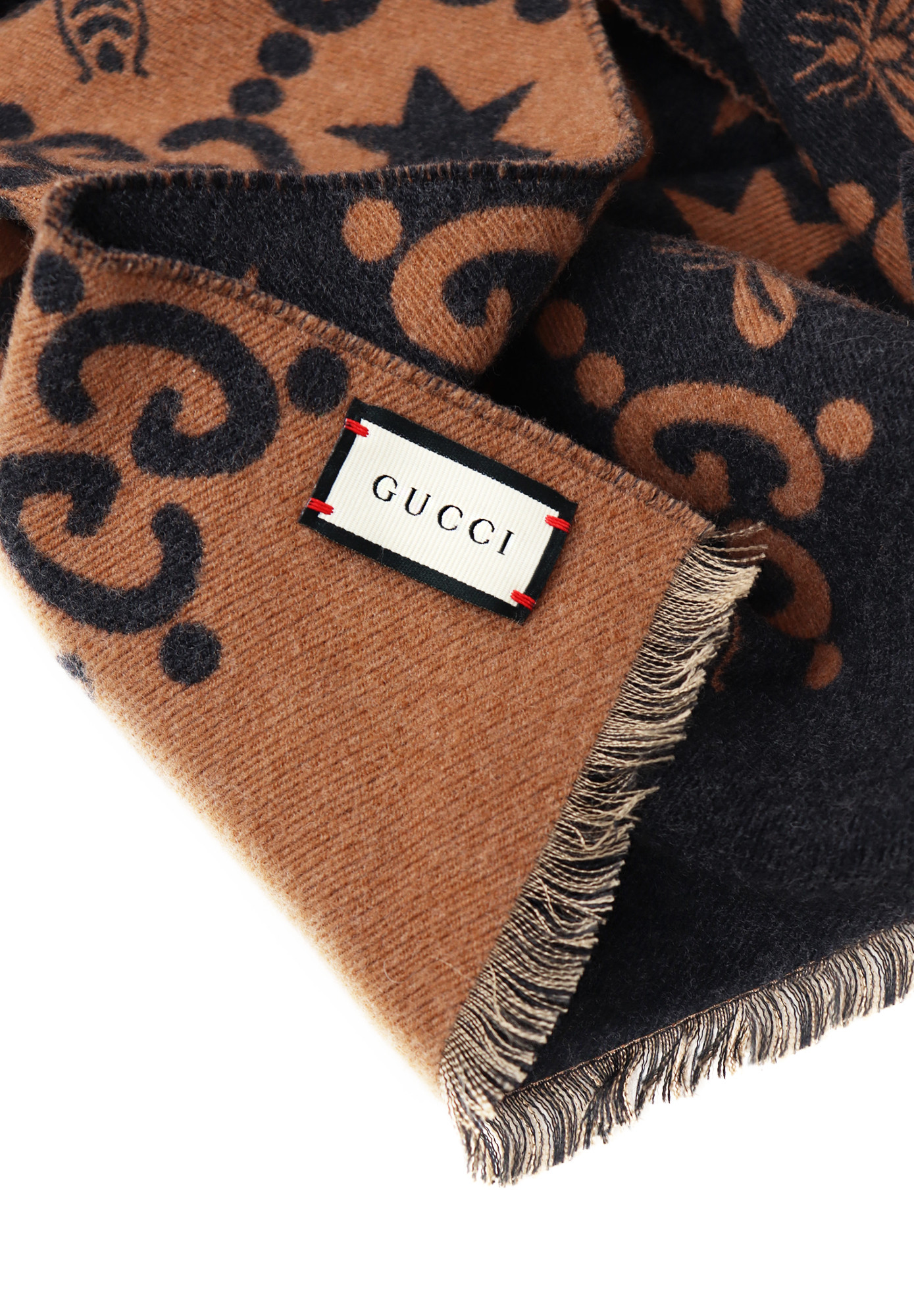 Gucci Double-sided Scarf With Monograms
