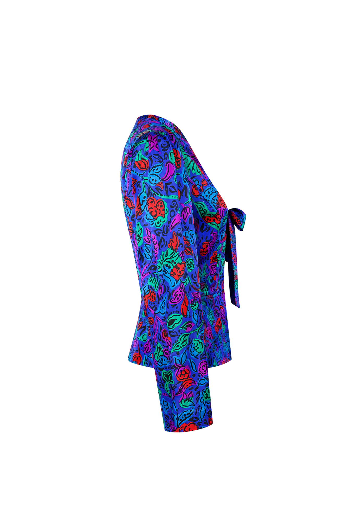 Saint Laurent Silk Floral Print Blouse