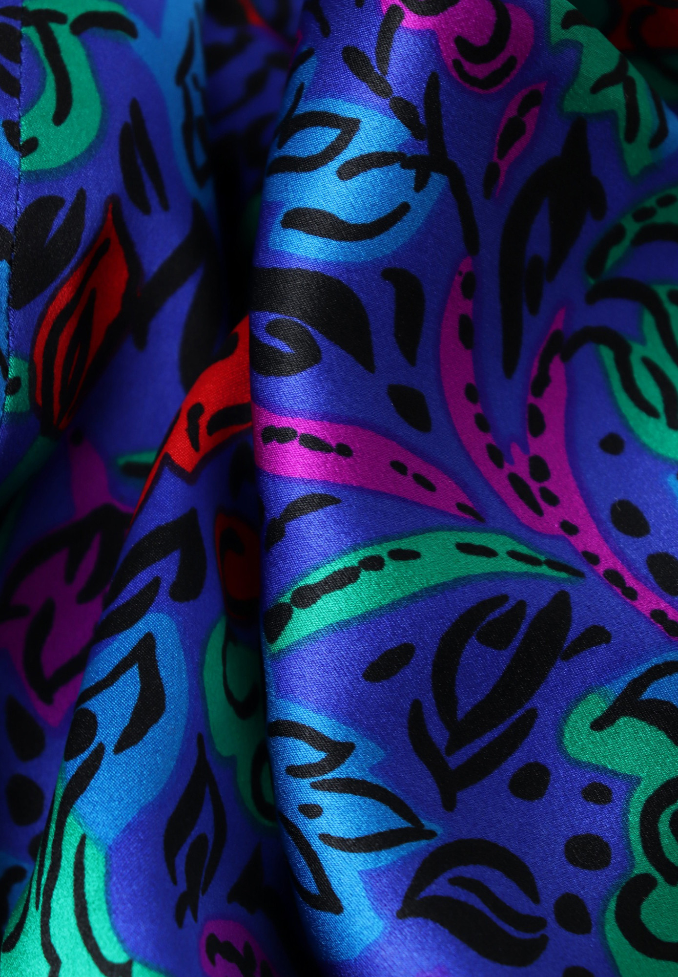 Saint Laurent Silk Floral Print Blouse