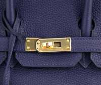 Hermès Birkin 25 Blue Encre Togo Bag