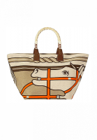 Hermès Horse Canvas Basket Bag
