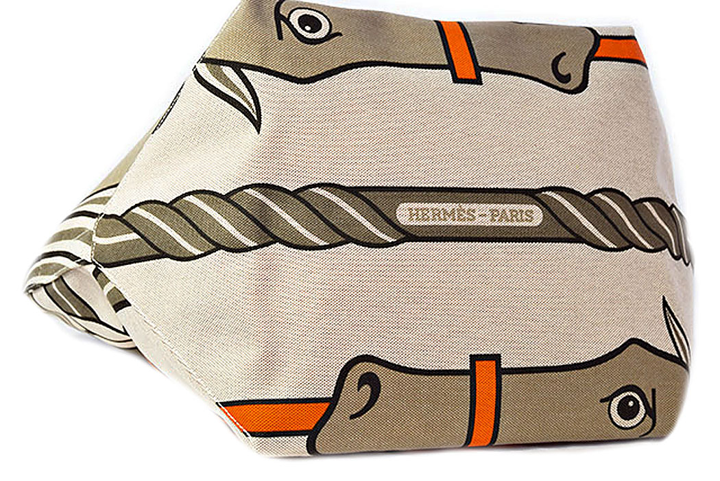Hermès Horse Canvas Basket Bag
