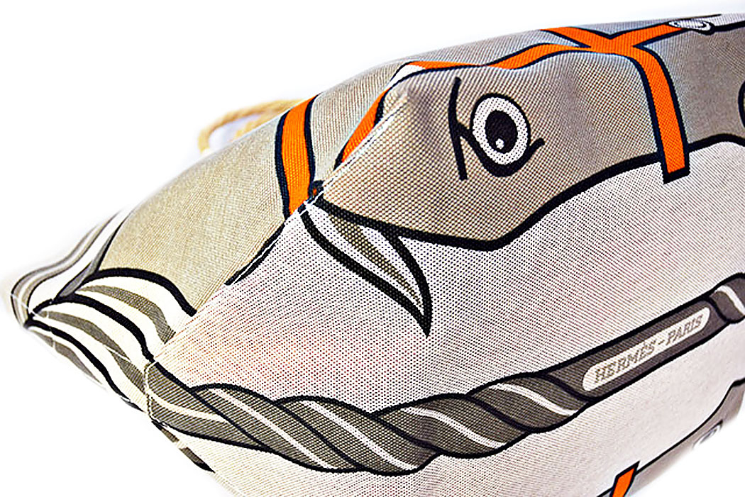 Hermès Horse Canvas Basket Bag