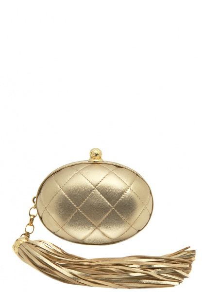 Chanel Golden Tasseled Clutch