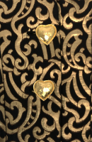 Yves Saint Laurent Black Jacket with Golden Buttons