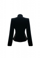 Yves Saint Laurent Black Jacket with Golden Buttons