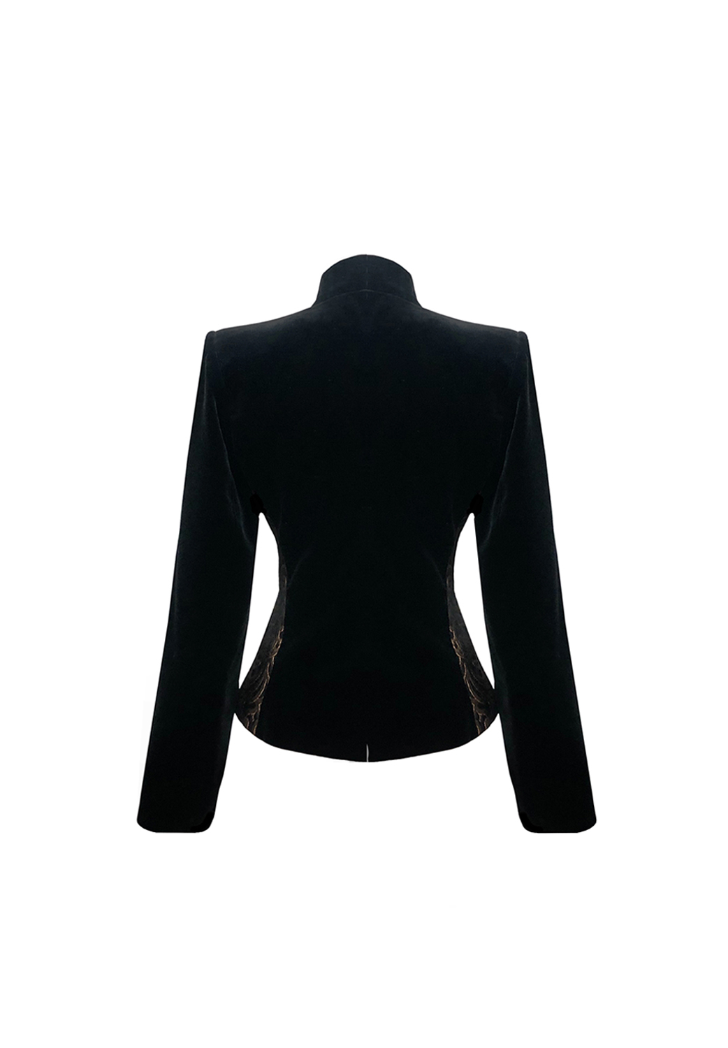 Yves Saint Laurent Black Jacket with Golden Buttons