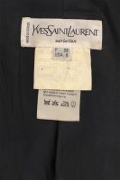 Yves Saint Laurent Black Jacket with Golden Buttons