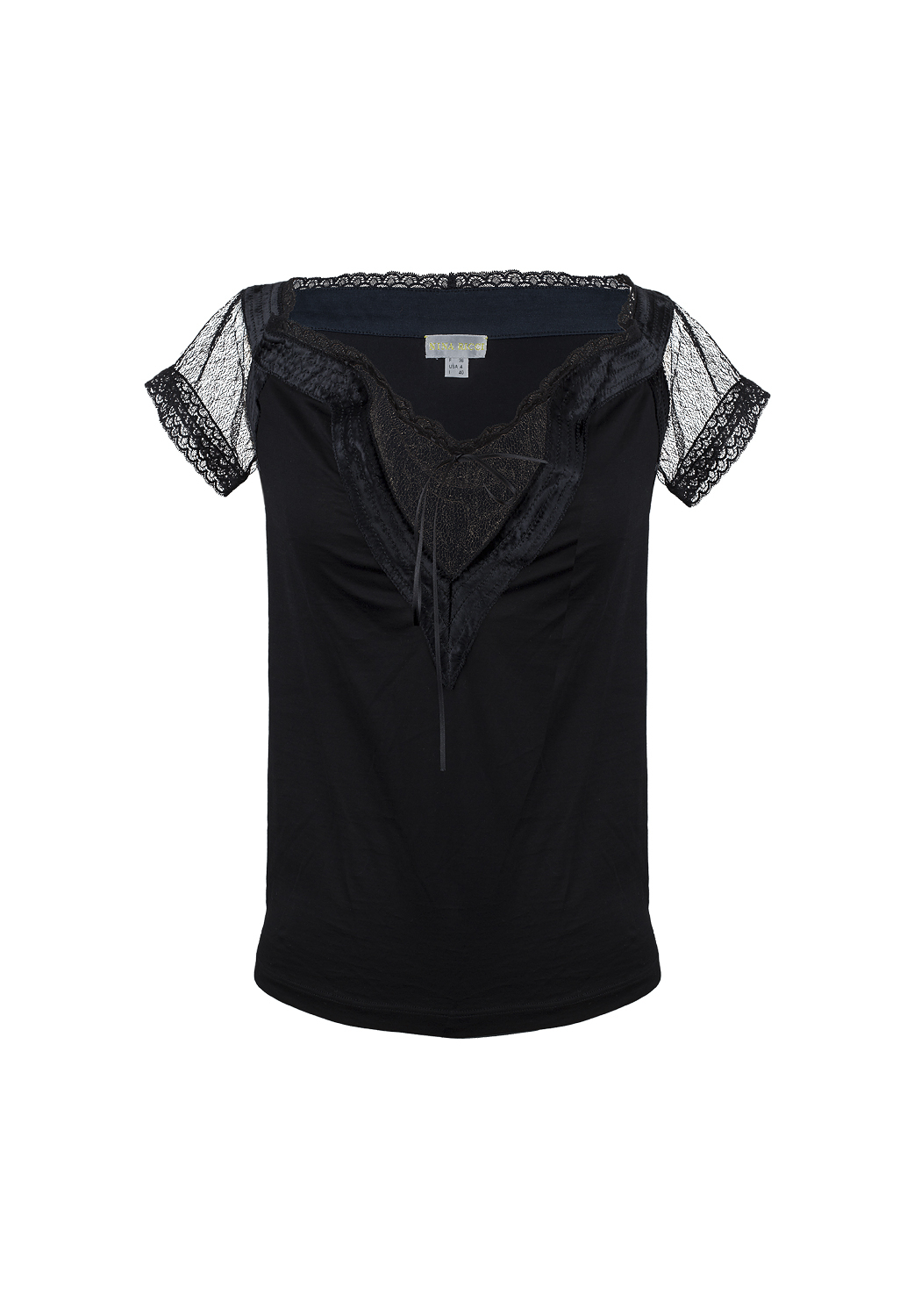 Nina Ricci Black Lace Top