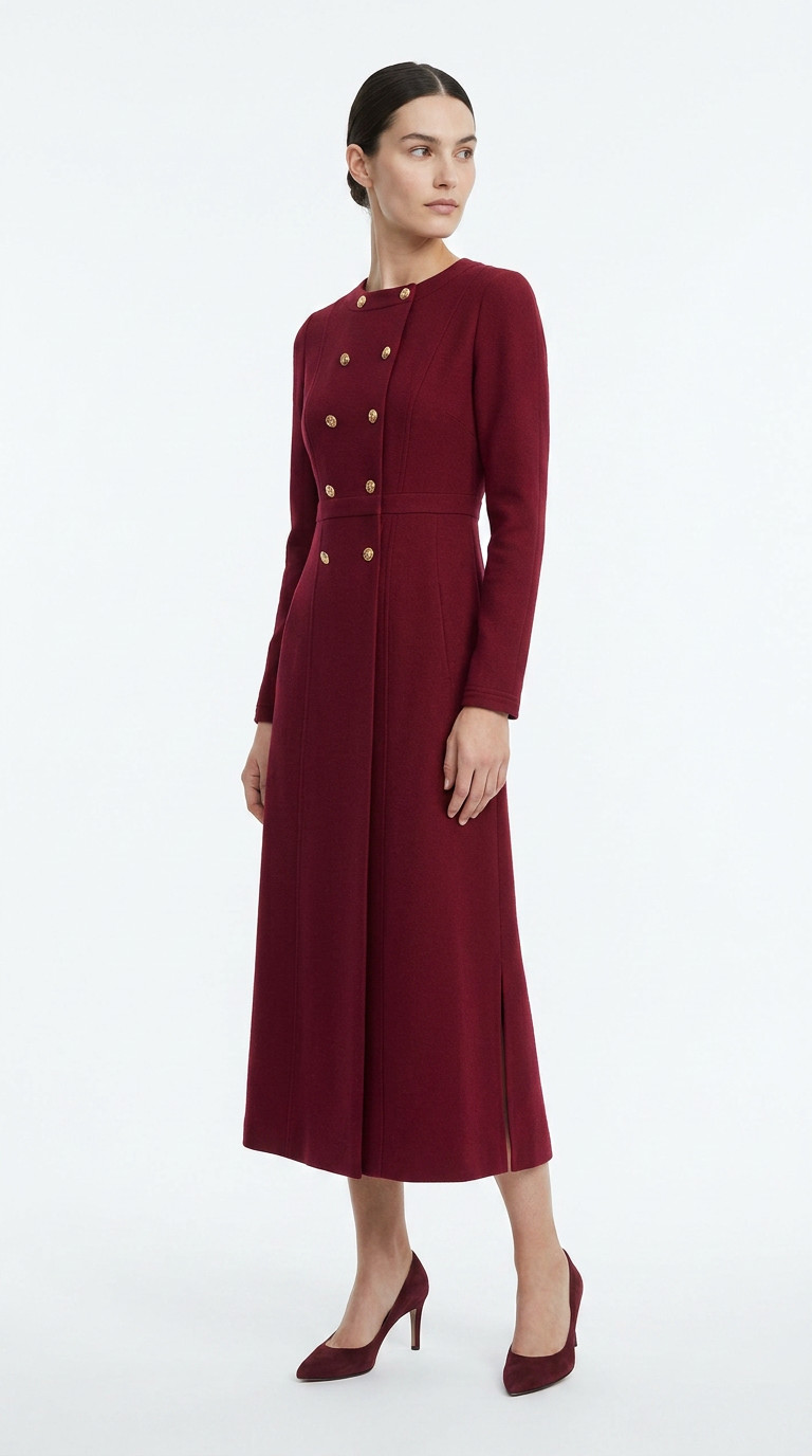 Chanel Burgundy Dress