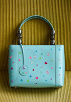 Christian Dior Turquoise Beaded Bag