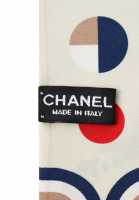 Chanel Silk Bandeau Scarf With Fringes