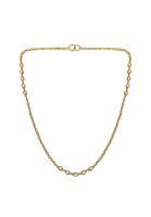 Chanel Chain Necklace With Crystals
