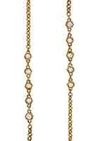 Chanel Chain Necklace With Crystals