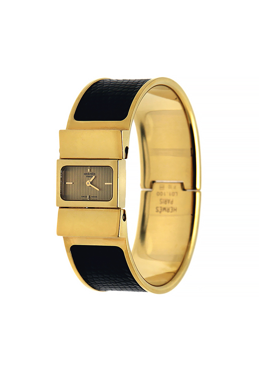 Hermès Bracelet Watch on a Reptile Strap