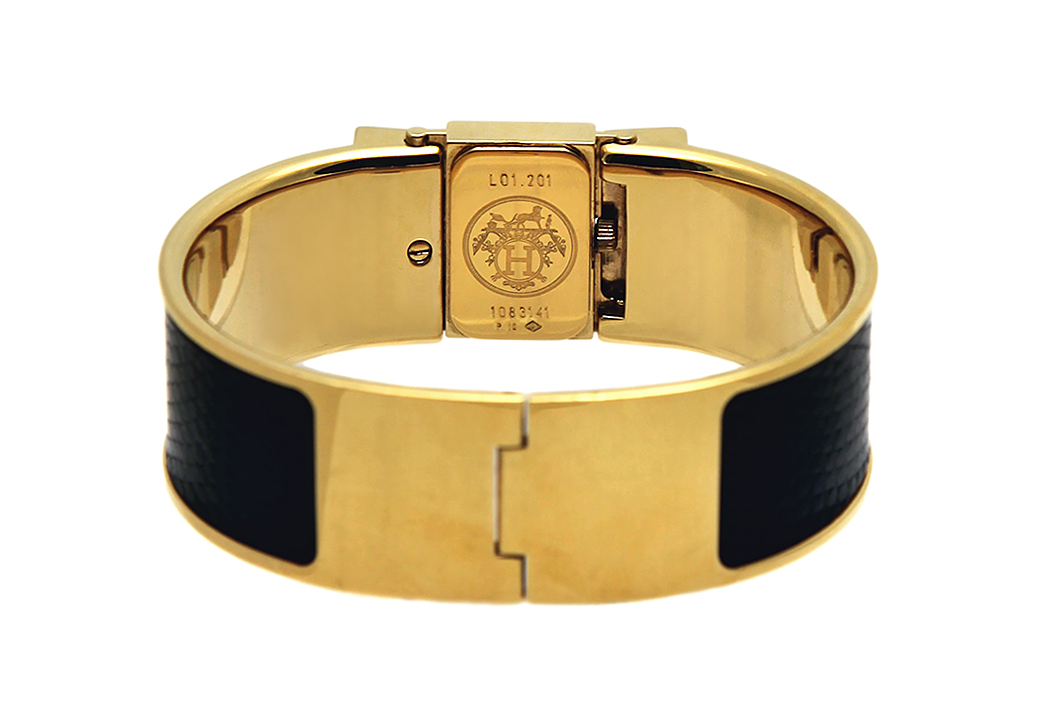 Hermès Bracelet Watch on a Reptile Strap