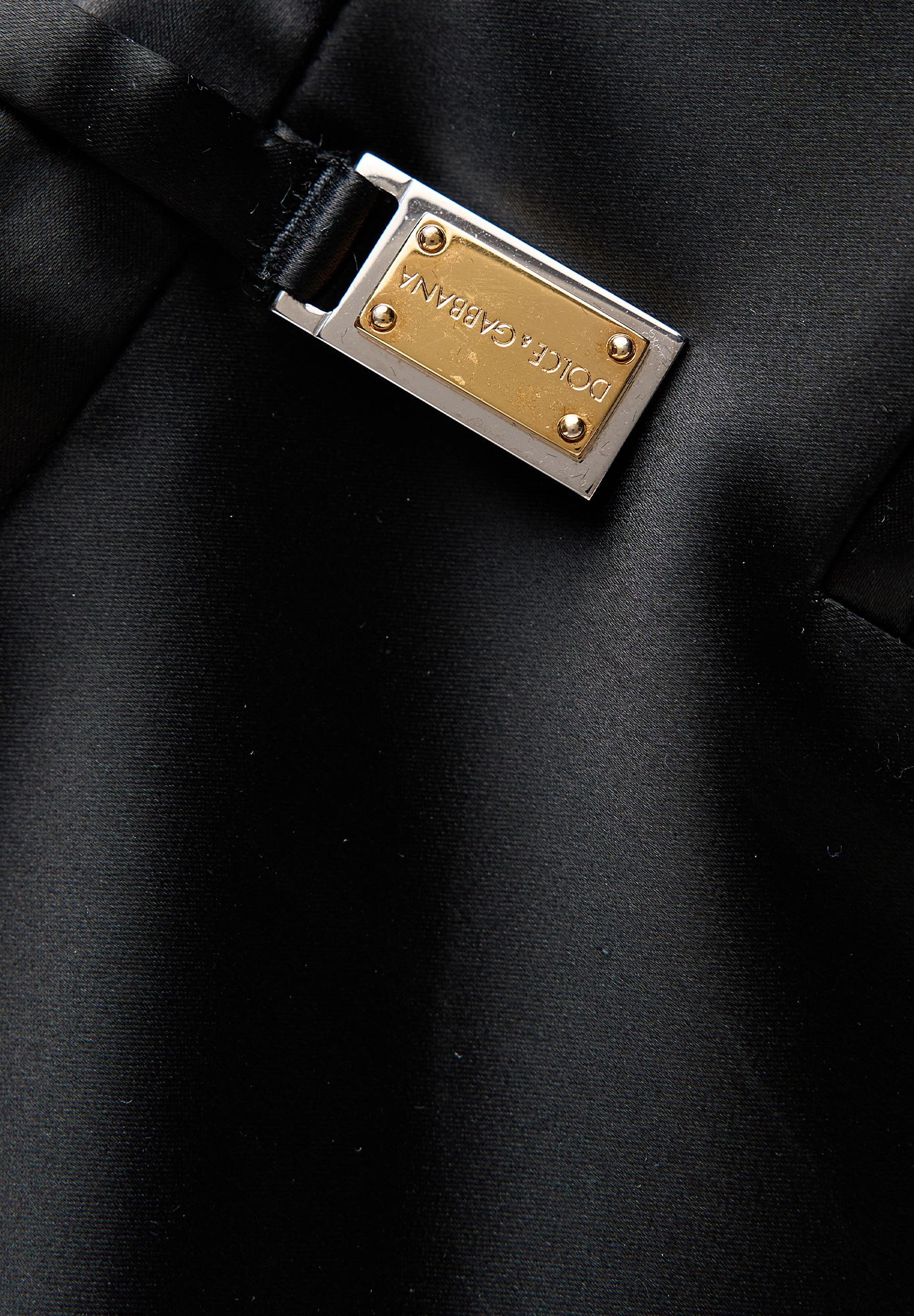 Dolce&Gabbana Black Satin Trousers