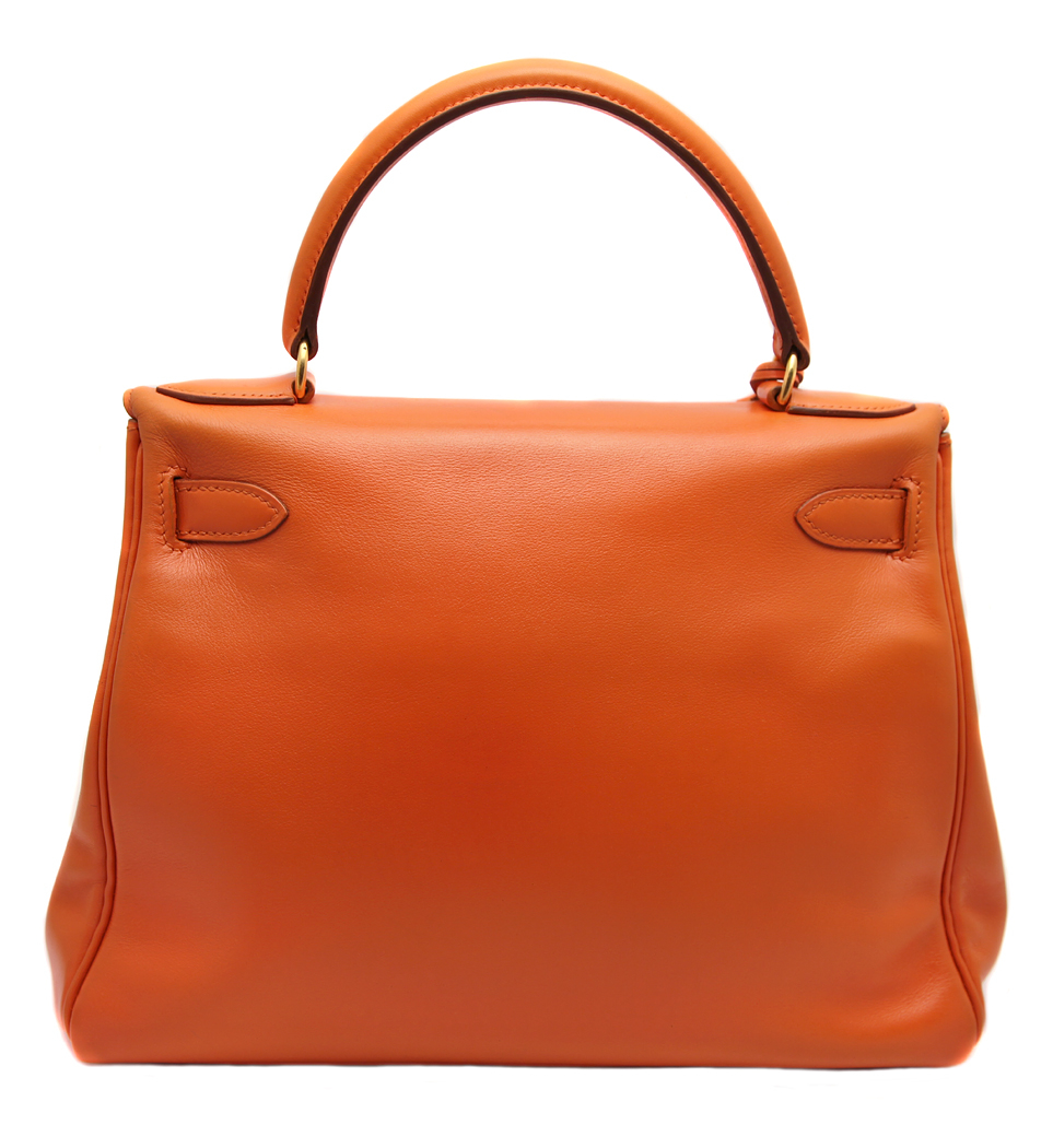 Hermès Orange Kelly 28 Bag
