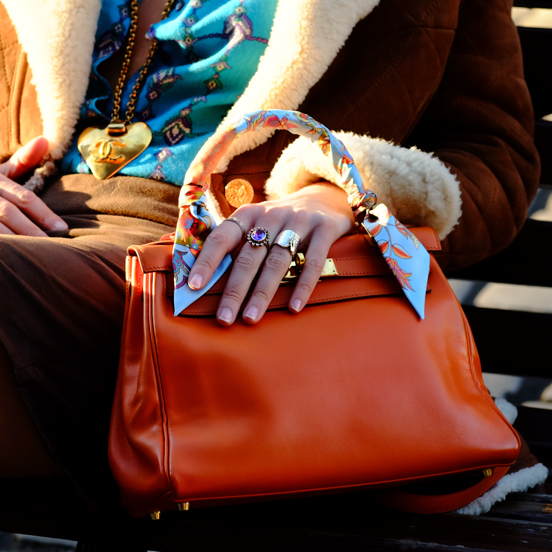 Hermès Orange Kelly 28 Bag