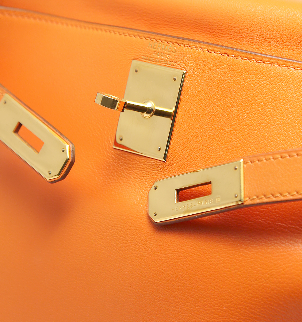 Hermès Orange Kelly 28 Bag