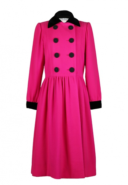 Yves Saint Laurent Double Breasted Coat