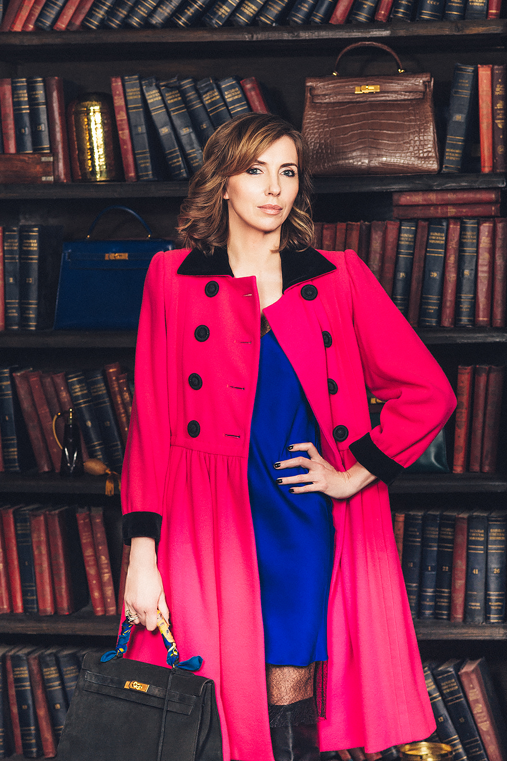 Yves Saint Laurent Double Breasted Coat