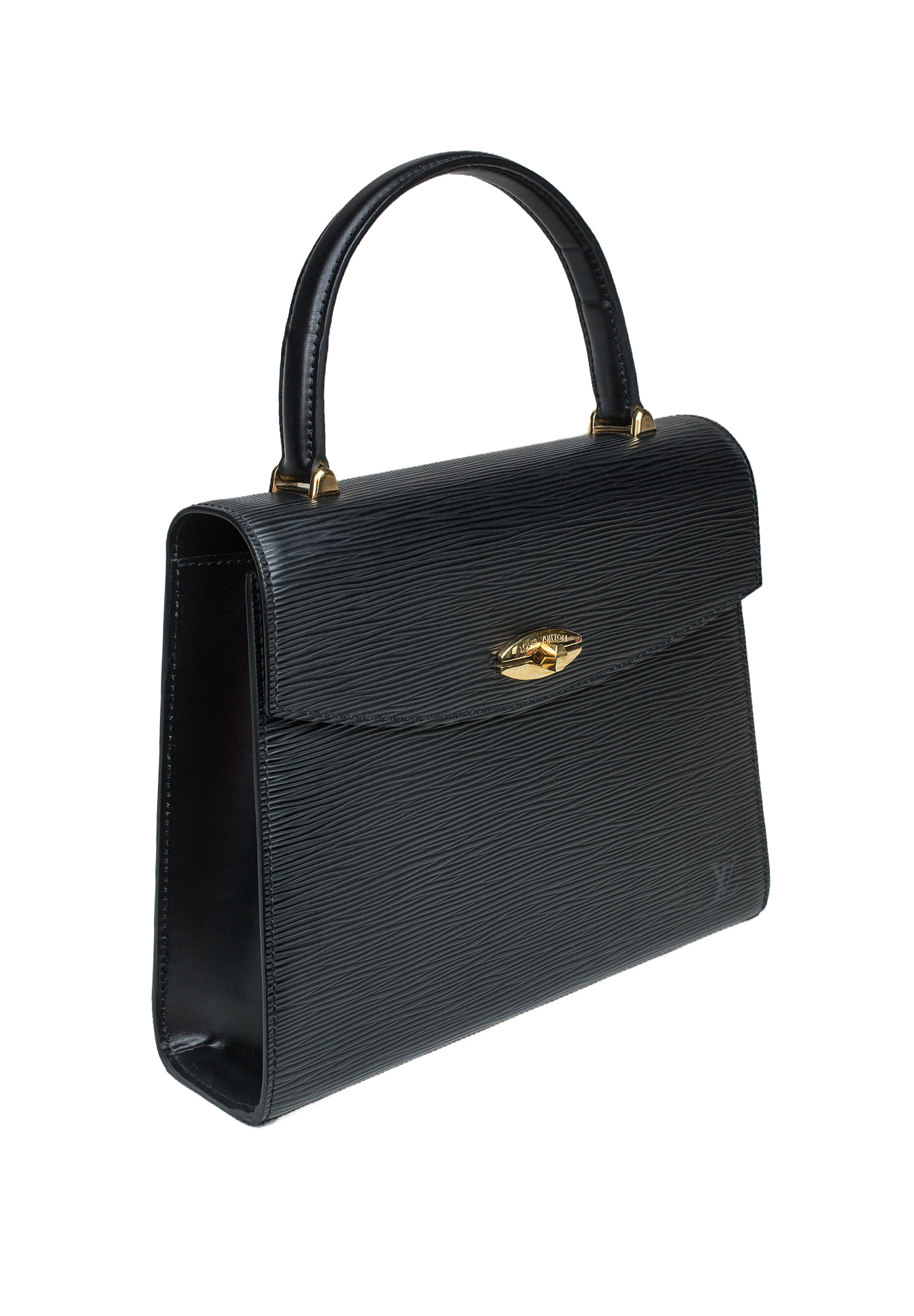 Louis Vuitton Black Leather Bag